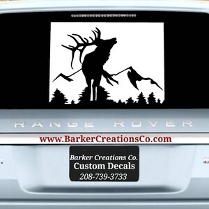 Colorado Aufkleber Elch - Elch - CO - Jagd Big Game - CO Elch - Außen/Innen Vinyl Aufkleber - Bumper Sticker, verschiedene Farben & Größen