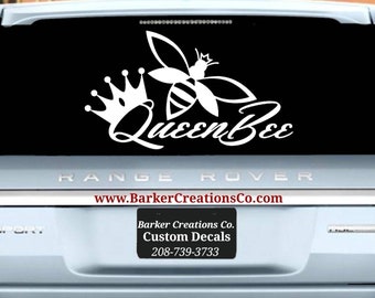 Abeja Reina - Abeja - Abeja Reina - Abeja Miel - Vinilo Calcomanía Pegatina Varios Colores y Tamaños