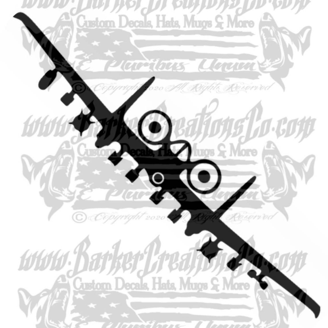 A-10 A10 A10 Decal USAF Thunderbolt II BRRRT Warthog Plane Die | Etsy