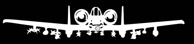 A-10 Decal Thunderbolt II BRRRT Warthog USAF Plane Sticker Die | Etsy