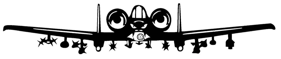 A-10 A10 A 10 Decal Thunderbolt II BRRRT Warthog USAF Plane - Etsy