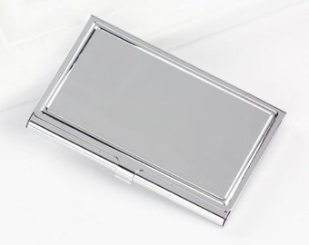 silver business card case metal business card holder metal card case blank card holder frame holds a standard sized card - Business Card Cases silver business card case metal business card holder metal card case blank card holder frame holds a standard sized card - Business Card Cases