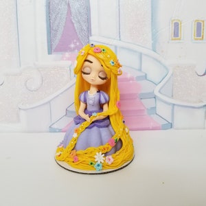 Fondant Rapunzel princess topper