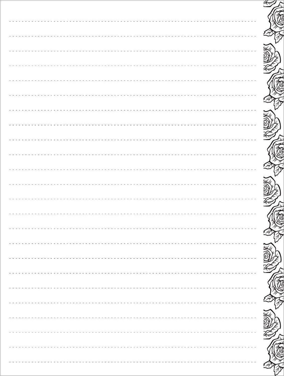 Printable Classic Happy Planner Filler Paper Rose Lined Etsy