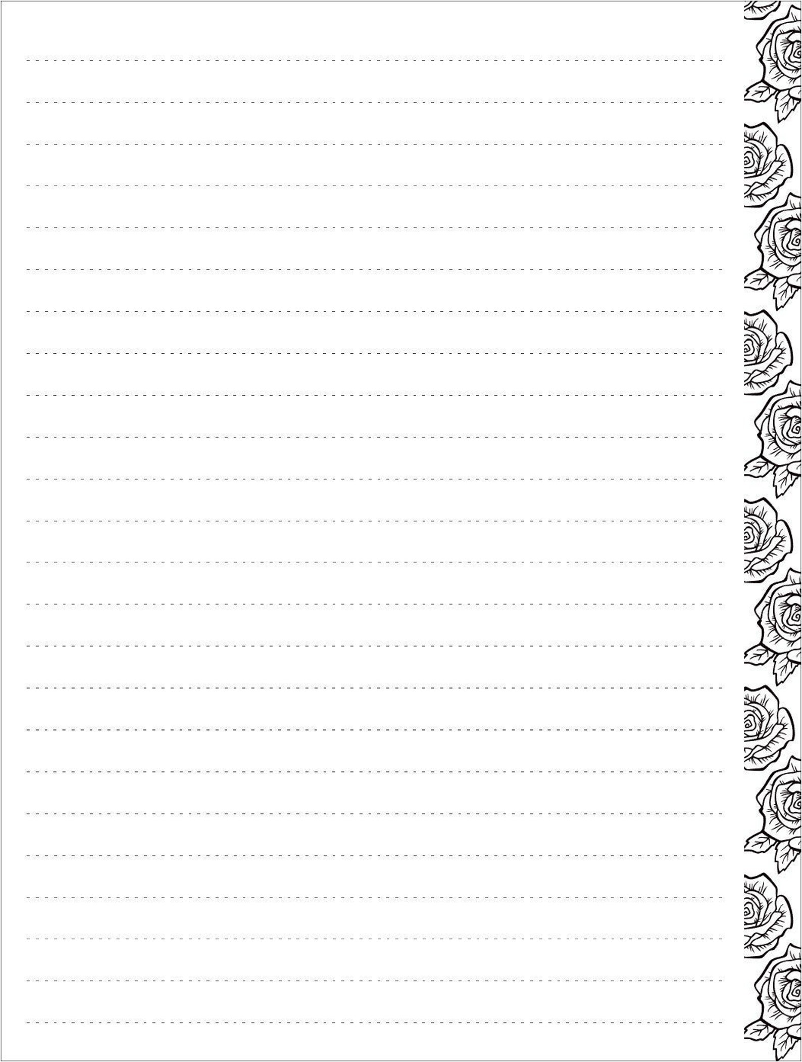 Printable Classic Happy Planner Filler Paper Rose Lined Etsy