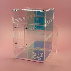 iridescent 4x4x6 jumping spider enclosures