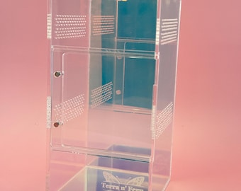 iridescent 4x4x8 jumping spider enclosures