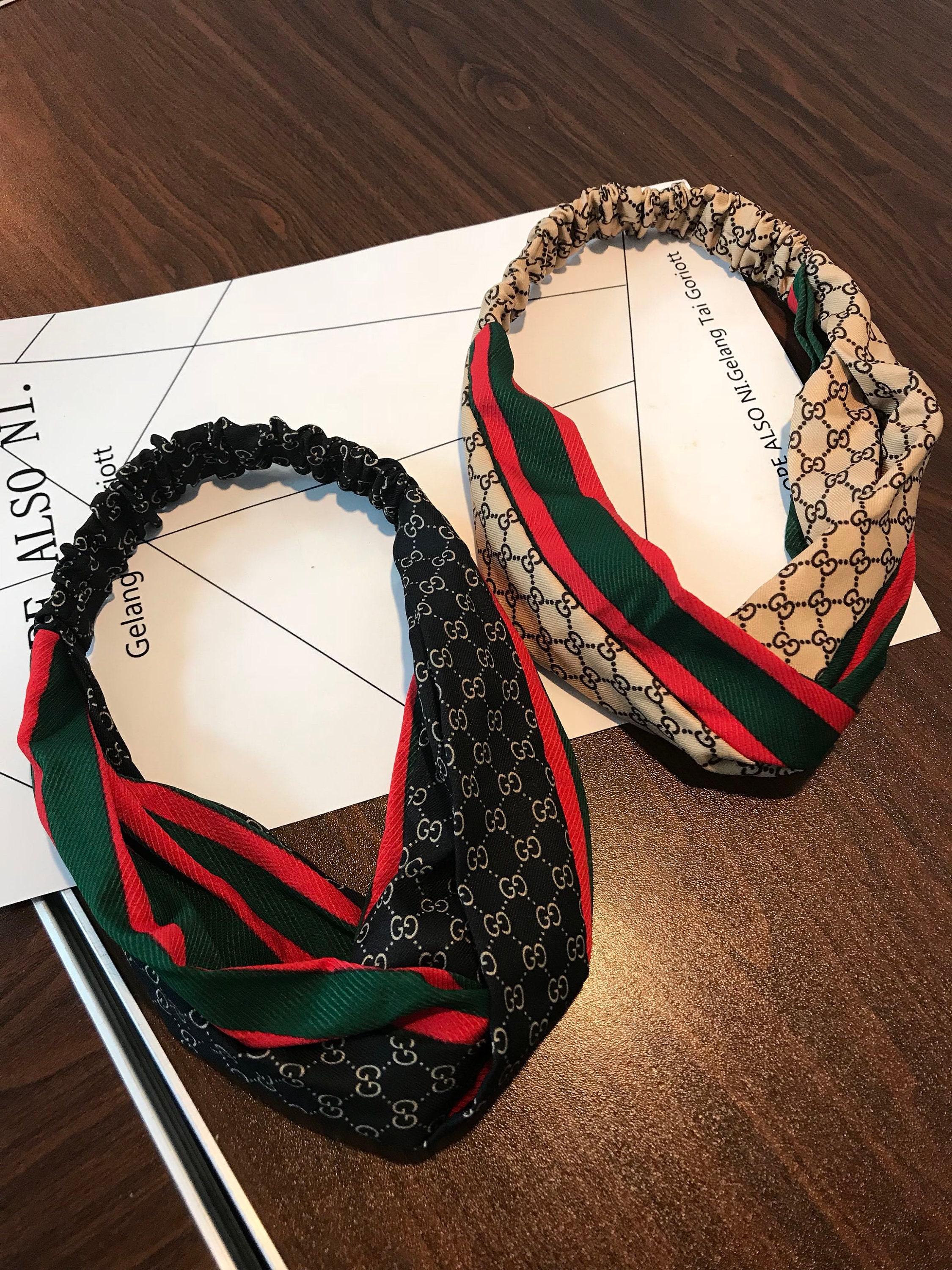 Gucci hair scarf headband hair bow headband 2 optional color Etsy