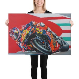Maverick Viñales MotoGP Canvas Art: Racing Legend Home Decor