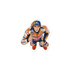 MotoGP Sticker | Durable Vinyl Sticker for Laptop, Helmet, Water Bottle | MM93 Racing Gift Bubble-free stickers image 5
