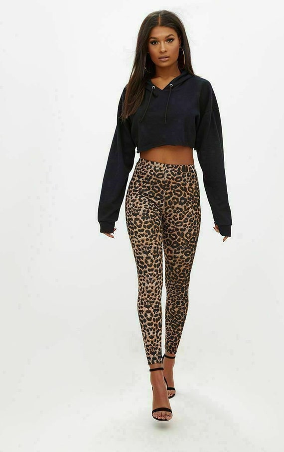 Ladies animal print clearance leggings