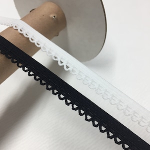 Picot 10 mm Borda Decorativa em Formato de Concha para Lingerie Leve, Calcinha e Roupa Íntima Elástica