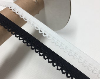 Picot 10mm Scallop Decorative Edging Light Lingerie Underwear Knicker Elastic