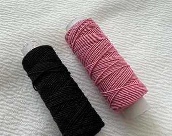 Bestewelry Cordino Elastico Nero Da 10 Mm In Vita Piatta Per Cucire Elastici Con Bobina Per Fasce Per Capelli Abbigliamento Cucito Artigianato - Foto 6