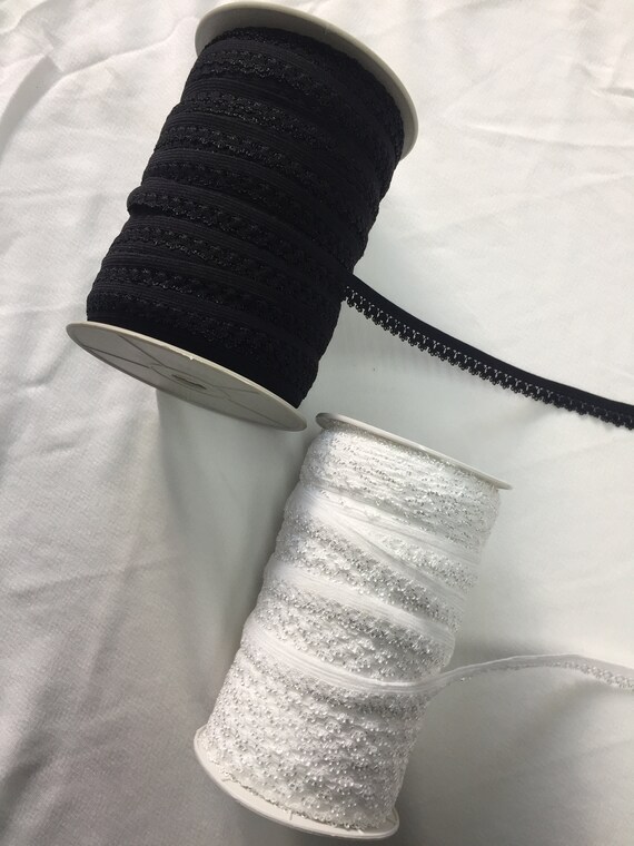 3m 5m Ou 10m De 10mm Noir Ou Blanc élastique Scalop Picot - Foto 5