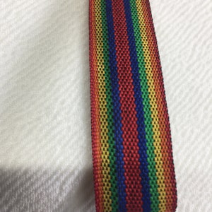 Rainbow Colours 18mm Rigid Tape 1 METER LGBTQ NHS Stripe Non Stretch Parage