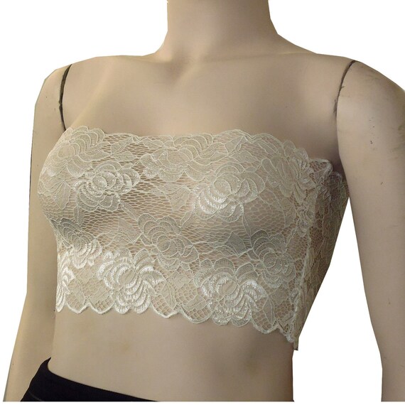 lace strapless bandeau