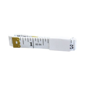 White body measuring ruler sewing tailor tape measure soft flat 150 CM 60&quot; 1.5m