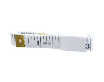 Regla de medición de cuerpo blanco cinta de ajuste de costura medida suave plana 150 CM 60 " 1.5m