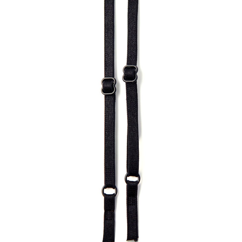 Adjustable 6mm Black Bra Straps Prom Party Accessories Etsy