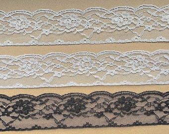 Lace trim 5.5 cm / 2.25" Non Stretch Vintage Lace Ribbon Bridal Wedding Scallop