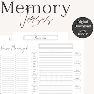 Memory Verse, Bible Verse, Scripture, Worksheet, Bible Study, Scripture Memory, Printable, Digital, PDF Sermon Notes, Church Notes,
