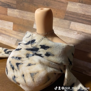 Double chain chocked smart doll bjd necklace.