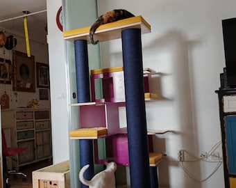 Floory Spire - Cat Tree for chonks or large cats, Extra tall and sturdy cat scratcher