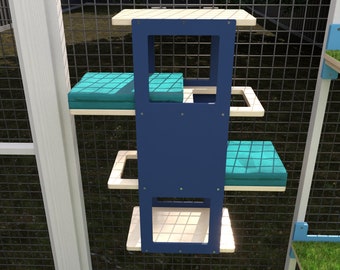 Catio Stacker: estantería exterior multinivel para gatos