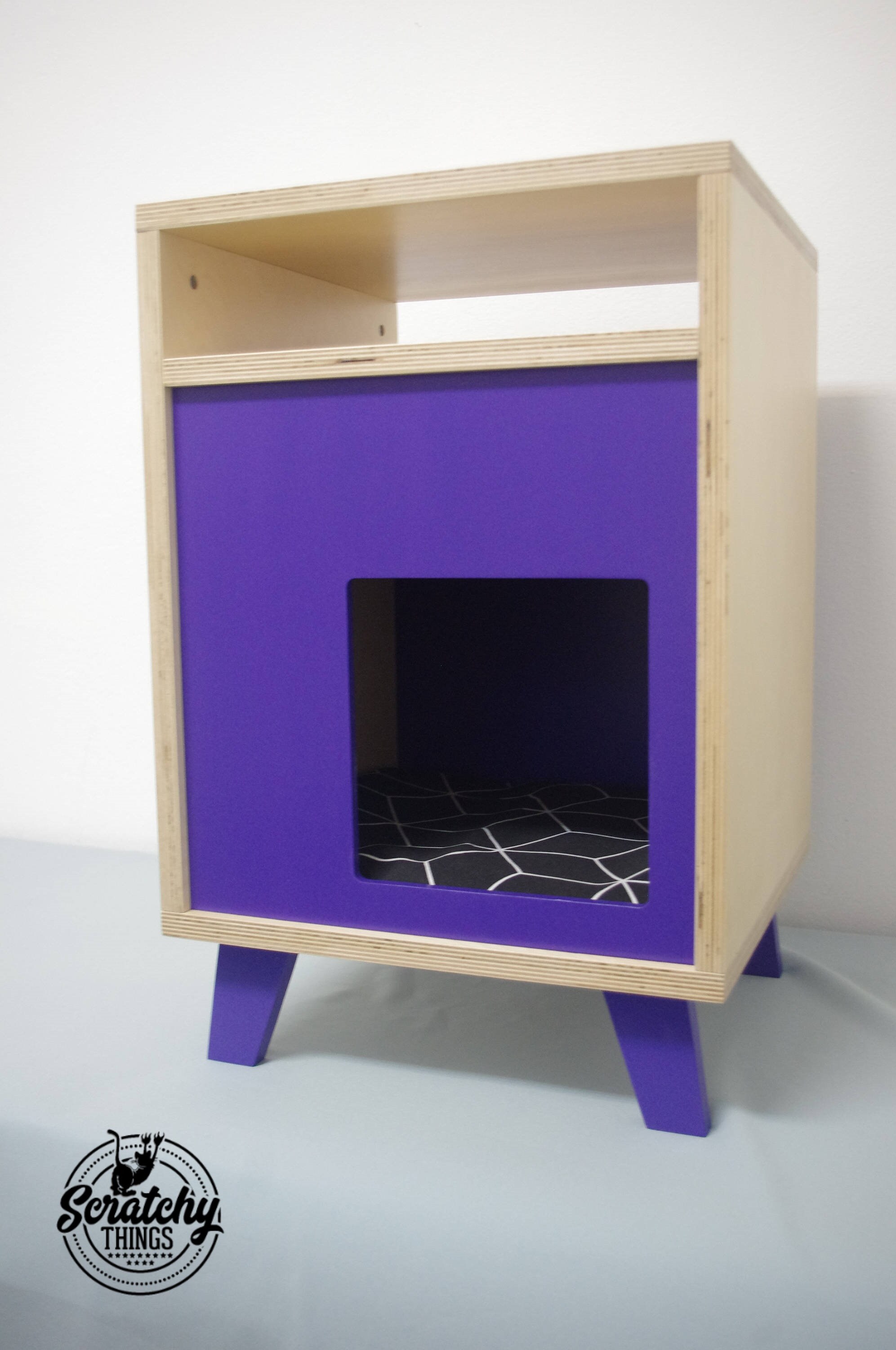 Boxy BedSide 40 Cat Bed Nightstand Cat Cave Pet Furniture Etsy