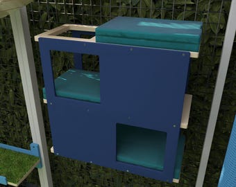 Cato Loft - Outdoor Katzenregal auf mehreren Ebenen