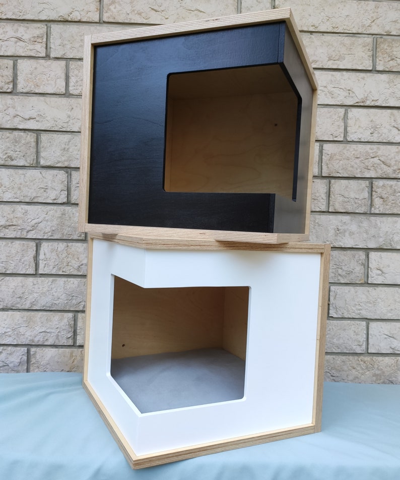 Wally Cornerbox Cat Shelf Cat Box Wall Mounted Cat Bed Etsy