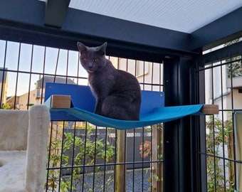 Catio BigCat Cot: hamaca para gatos de exterior para gatos medianos y grandes