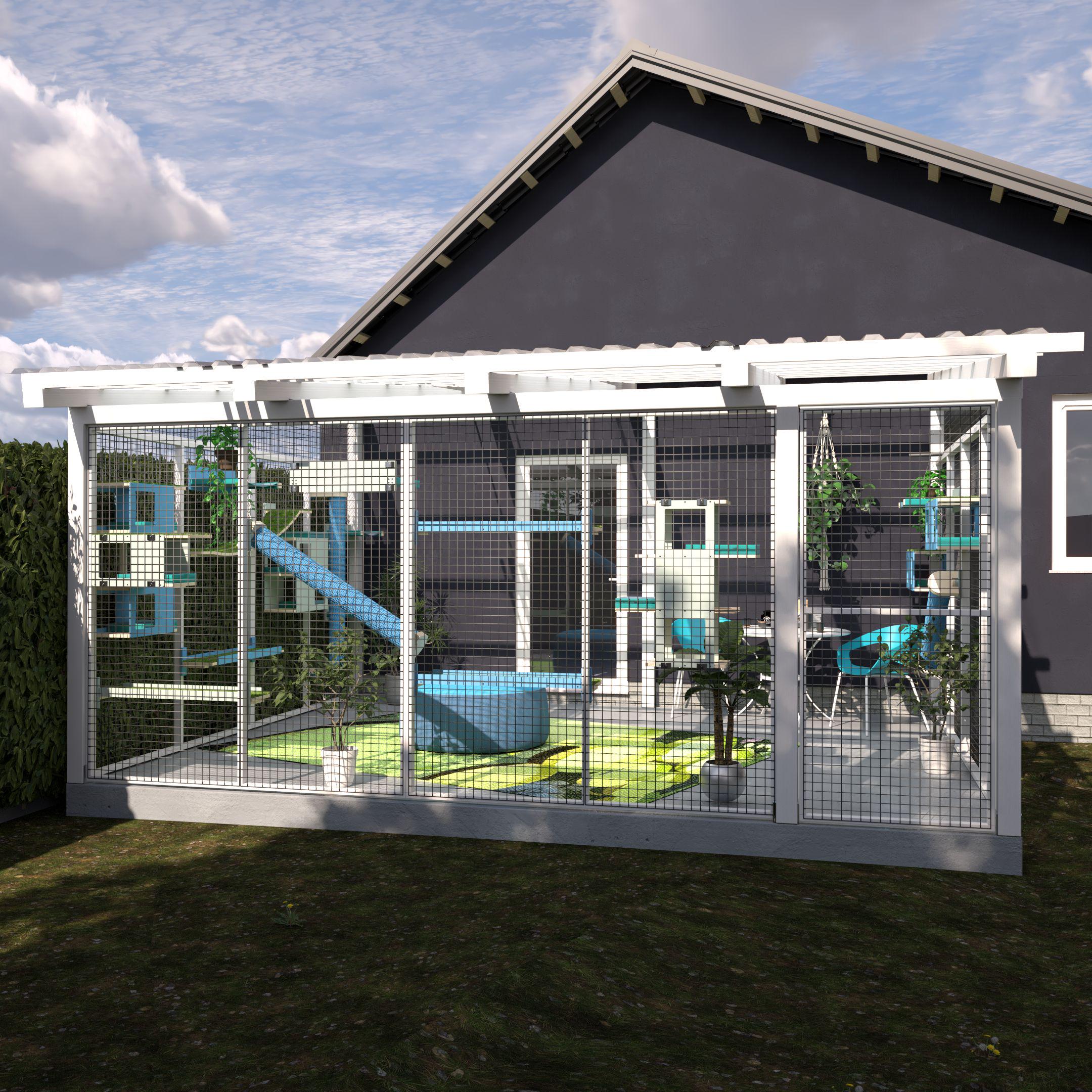 Ultimate Catio Furniture Bundle Set Of Cat Shelves For An Outdoor Cat 