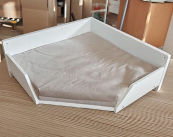 Wally Giant Corner Plus - Wall cat shelf for large breeds of cats or for a few to snuggle on, Wall-mounted XXL cat corner shelf