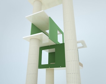 Floory Bastion - Cat Tree for chonks or larger cats, cat scratcher, cat tower