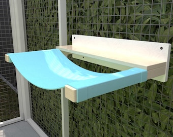 Catio Giant ComboCot - outdoor cat hammock for XXL cats, Savannah and Maine Coon cat approved