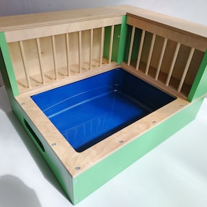 Nibbler Combo Corner 2in1, bunny rabbit hay feeder with built in litter box, Hay rack, Hay manger