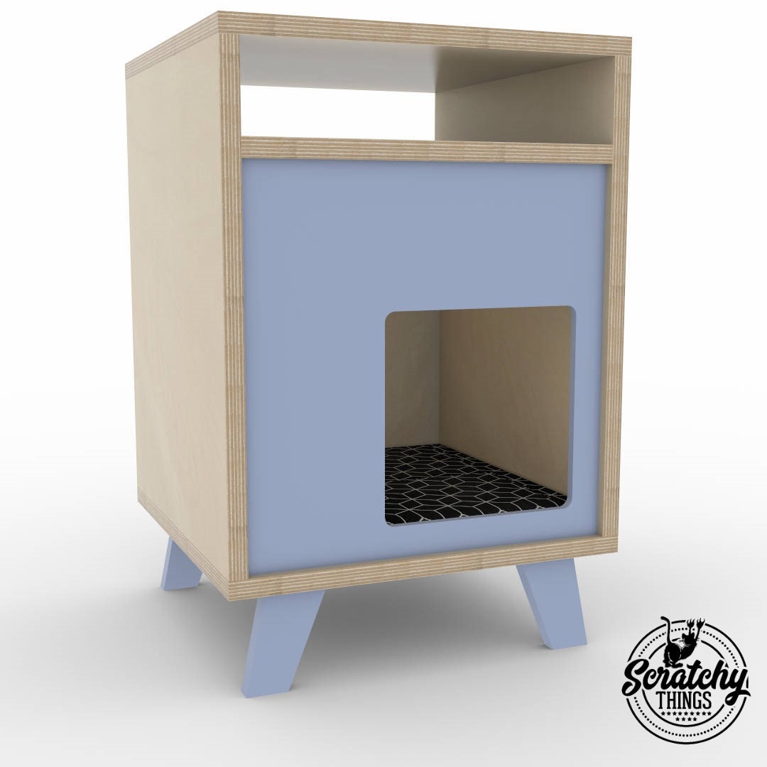 Boxy BedSide 40 Cat Bed Nightstand Cat Cave Pet Furniture Etsy