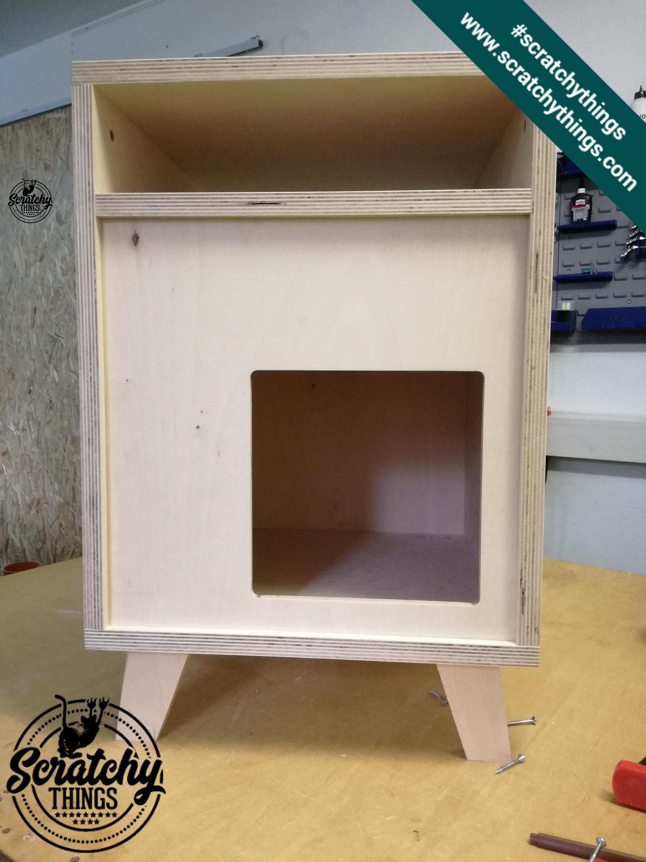 Boxy BedSide 40 Cat Bed Nightstand Cat Cave Pet Furniture Etsy