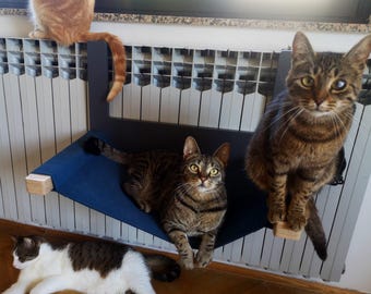 Toasty BigCat Cot - wiszące legowisko dla kota na kaloryfer, hamak do grzejnika, wieszak na kaloryfer, półka na kaloryfer dla kota