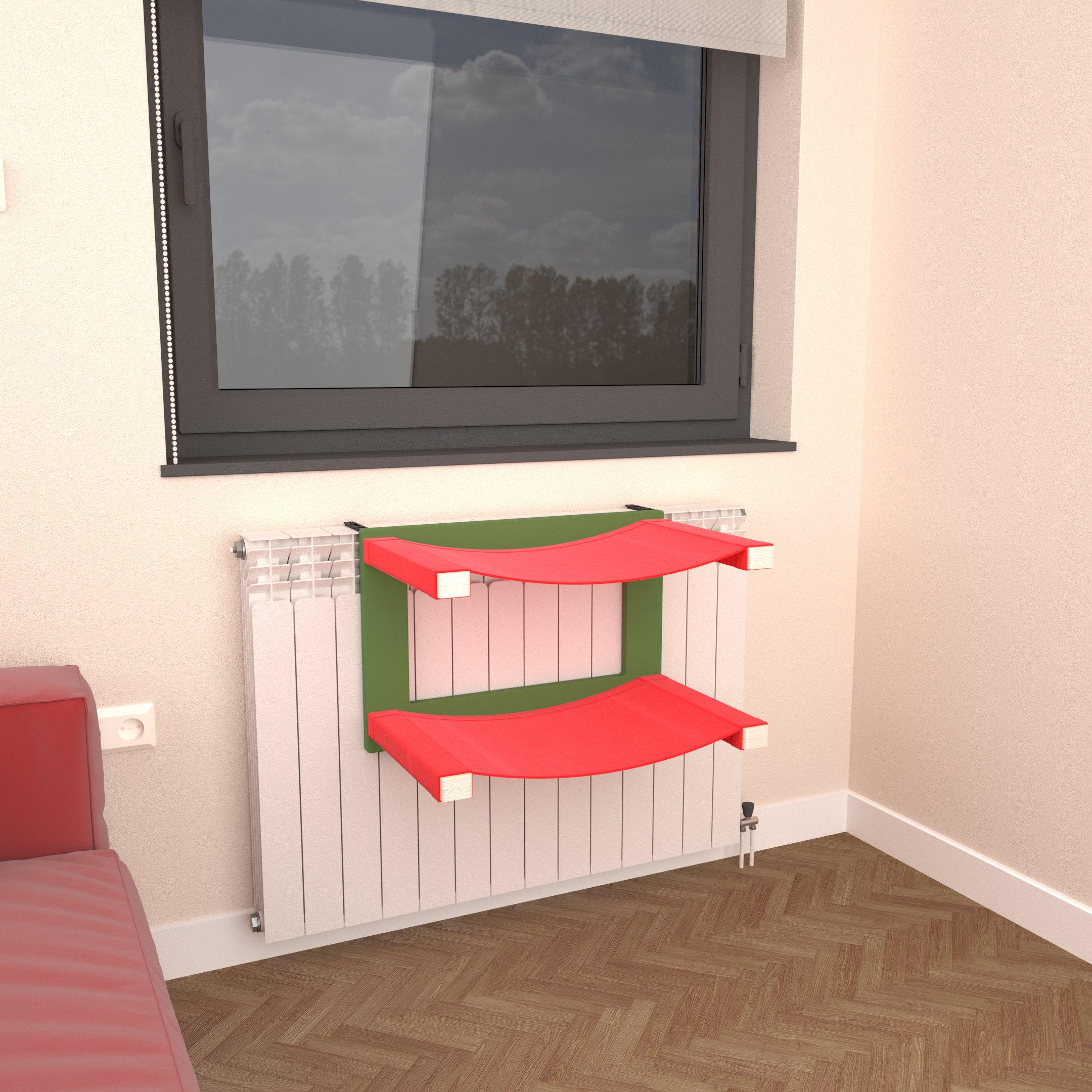 Cots Radiator Toasty Bigcat Twin Cot, Double Cat Radiator/window Hammock, Heater ...
