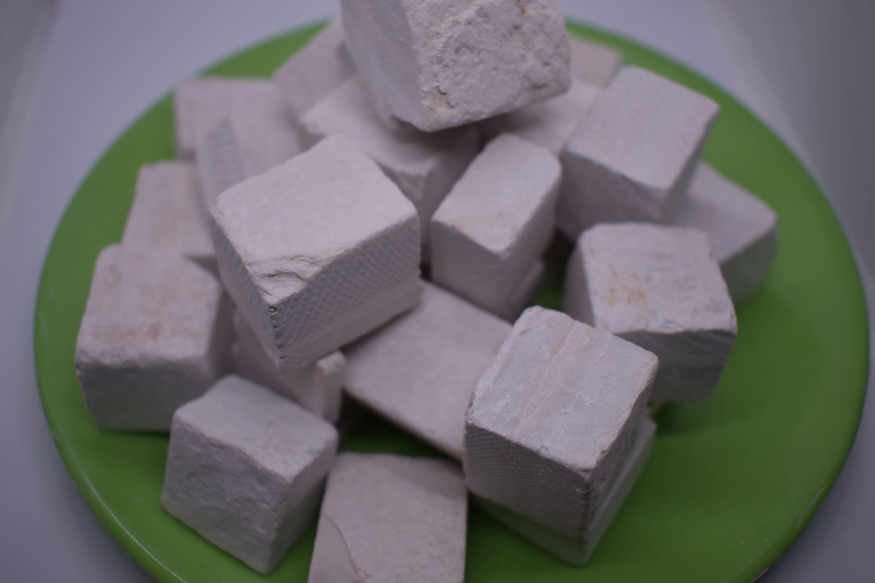White slate cube