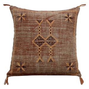 Handmade Cactus Silk Inspired Linen Cushion Cover Couch Cushion Sofa Pillow Cover 19X19 Pillow Cover Cushion Cover