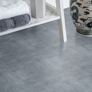 D-C floor FIX Classic GREY CONCRETE Style self-adhesive vinyl floor tiles 30.5cm x 30.5cm F2745058 uk