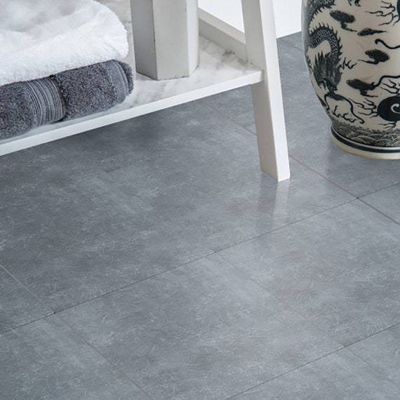 DC Floor FIX Classic GREY CONCRETE Style Selfadhesive Vinyl Etsy