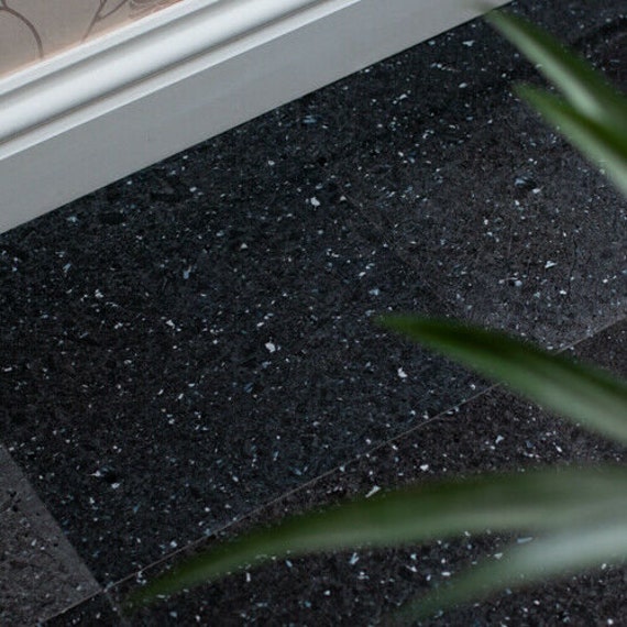 D-C Floor FIX Classic Black Granite Style Self-adhesive Vinyl Floor Tiles  30.5cm X 30.5cm F274-5062 Uk 
