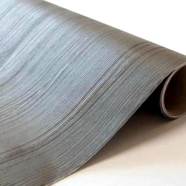 Embossed Grey Vinyl Wrap Self Adhesive Fablon for Furniture Upcycle (67.5cm x 1.5m)
