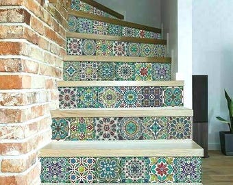 Moroccan Tile Sticky Back Plastic Faroso Vinyl Wrap (67.5cm x 1.5m)