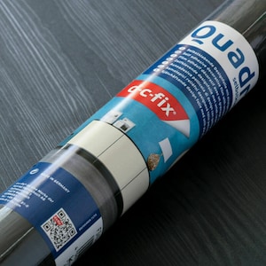 d-c-fix QUADRO black EMBOSSED sticky back self adhesive vinyl fablon wrap 67.5cm x 1.5m furniture upcycle 3d uk